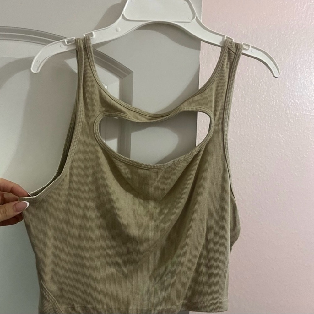 #38 Lululemon Athletica Beige Tank Top